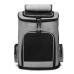 KAMA MUTA Grey Pet Backpack Carrier for Cats and Small Dogs, Lightweight Travel Bag with Ventilation and Safety Features