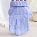 KAMA MUTA Blue Striped Dog Shirt, Lightweight and Breathable Pet Summer Clothing for Small and Medium Dogs