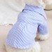 KAMA MUTA Blue Striped Dog Shirt, Lightweight and Breathable Pet Summer Clothing for Small and Medium Dogs